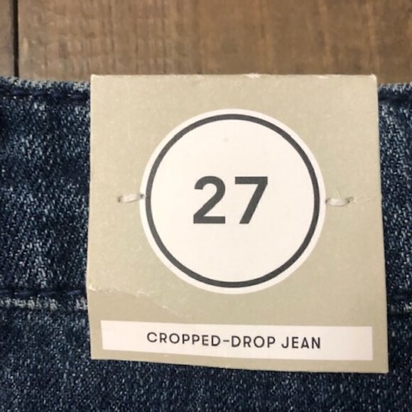 Kate Spade Saturday Blue Denim Cropped-Drop Jeans - Picture 4 of 6